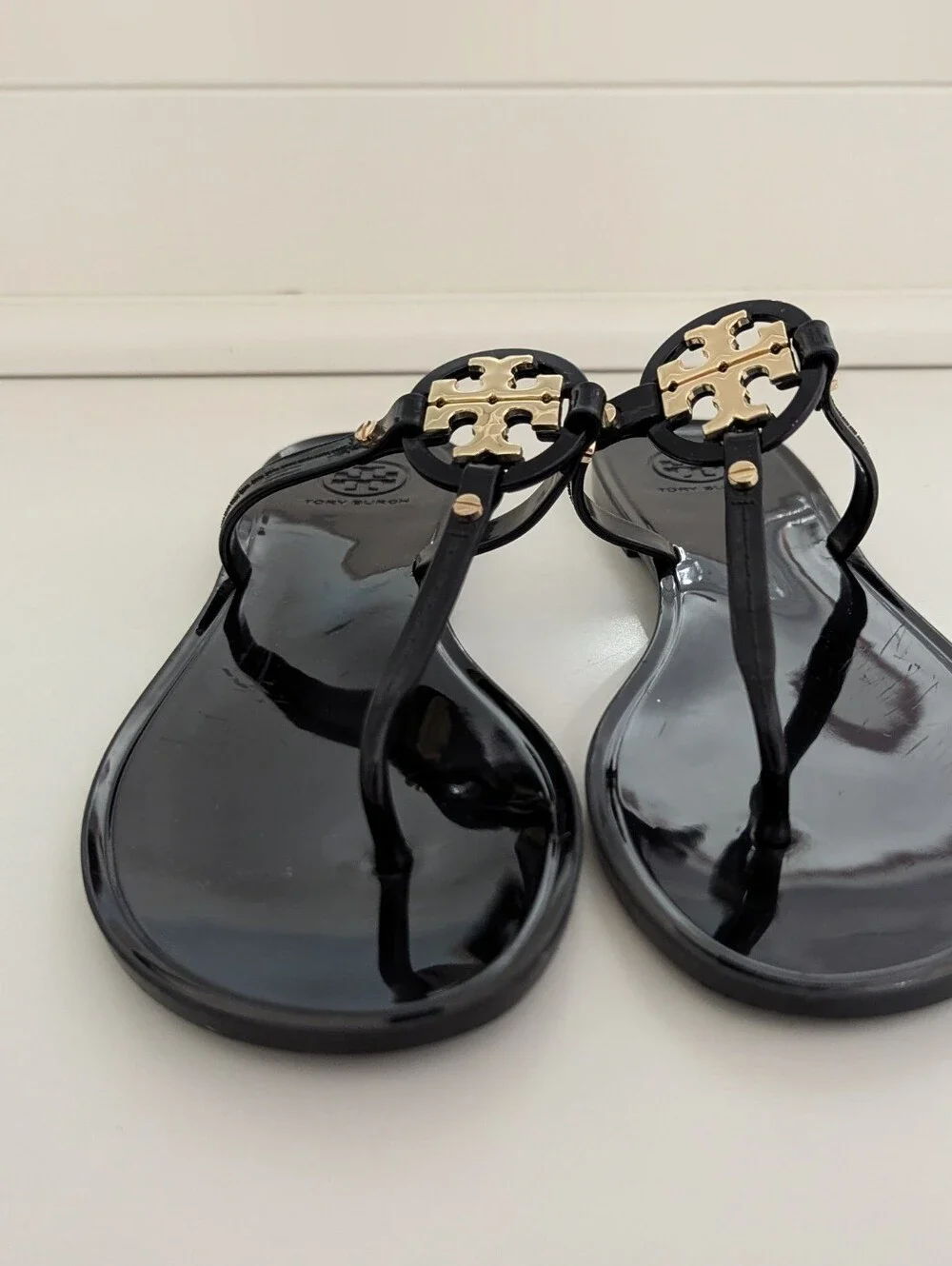 GUC! Tory Burch Mini Miller Sandal In Black Size 7